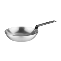 Vogue 8"" Black Iron Frying Pan - 1.2mm Gauge (GD063)