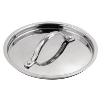 Vogue Triwall 6.5"" Stainless Steel Pan Lid (Y423)