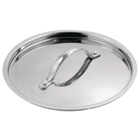 Vogue Triwall 8"" Stainless Steel Pan Lid (Y424)