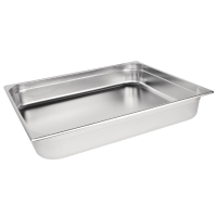 Stainless Steel 2/1 100mm Deep Gastronorm Pan 29L (K804)