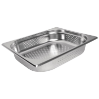 Stainless Steel Perforated 1/2 150mm Deep Gastronorm Pan (K846)