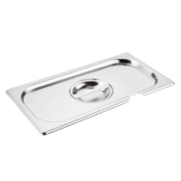 Stainless Steel Notched 1/3 Gastronorm Lid (CB173)