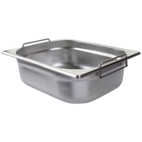Stainless Steel 1/2 100mm Deep Gastronorm Pan with Handles 6.2L (CB183)