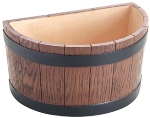 Half Barrel End Wood Grain Effect Ice Bucket (DL223)