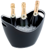 Large Black Acrylic Wine / Champagne Bowl (CF311)