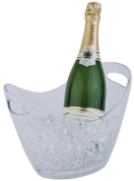 Large White Acrylic Wine / Champagne Bowl (CC559)