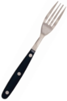 Black Handled Steak Fork (Box Of 12) (C135)