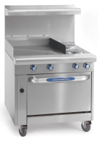 Imperial IR-2-G12 Two Burner Oven Range with Griddle