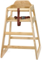 Tablecraft Natural Assembled Highchair (65EUA)