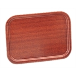 Round Mahogany Veneer Tray (J834)