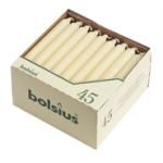 White Bistro 8"" Candles (Pack Of 45) (P963)