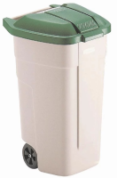 Rubbermaid 100 Litre Wheelie Bin With Green Lid (F690)