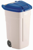 Rubbermaid 100 Litre Wheelie Bin With Blue Lid (F691)