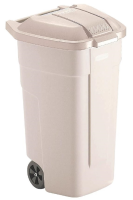 Rubbermaid 100 Litre Wheelie Bin With Beige Lid (F695)