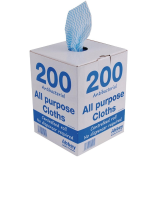 Jantex Blue Antibacterial All Purpose Cloths (Box Of 200) (DN843)