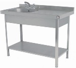 Parry Stainless Steel Single Bowl Sink RH Drainer 1200x600mm (SINK1260R)