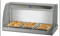 Victor MHPL4W Front Service Flat Base Heated Deli Topper