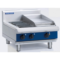 Blue Seal Evolution E514C-B Heavy Duty Electric Four Element Boiling Top With Half Griddle Top
