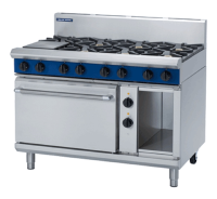 Blue Seal Evolution GE58A Two Burner Dual Fuel Convection Oven Range With 900mm Griddle Top