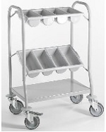 Shelfspan CUT6X4/2 Coated Mild Steel Cutlery Trolley