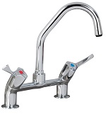 AquaTechnix TX-B-306L 3"" Lever Deck Mounted 1/2"" Mixer Tap