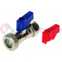 Washing Machine Tap with Check Valve 15mm x 3/4"" BSP (403152)