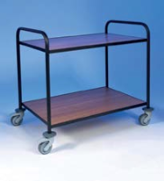 EAIS Club Two Tier Wooden Tray General Purpose Trolley