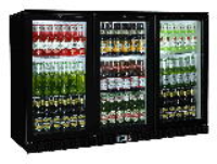 Coolpoint HX301 Hinged Triple Door Black Bottle Cooler