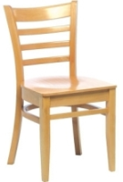 Bolero Natural Finish Wooden Side Chair (Pack Of 2) (CD184)