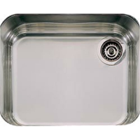 atlantic undermount single bowl sink,polished stainless steel, left hand