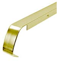 straight joint kitchen worktop joint, 40mm bright gold 10mm Radius