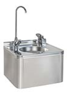 Wall Mounted Drinking Fountain, with Water Bubbler Tap and Bottle Filler, Stainless Steel,