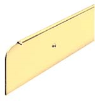 kitchen worktop end cap trim, 40mm high, bright gold