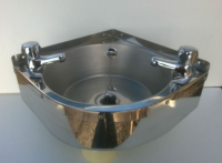 320C corner wall mounted stainless steel hand wash basin sink
