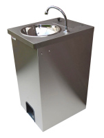 Hand Wash Station Portable Sink Hot-Electric  St.Steel cupboard 25 lts