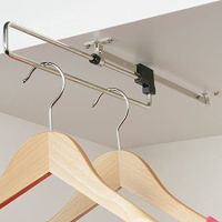 Clothes Pull-Out Wardrobe Rail, Length 260-460 mm, Load Capacity 3-8 kg