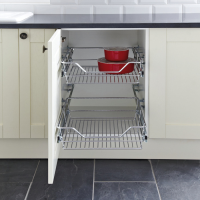 2 x Pull-out storage basket for cabinet width: 500mm