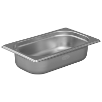 1/4 Gastronorm 65mm Deep stainless steel food containers and pan