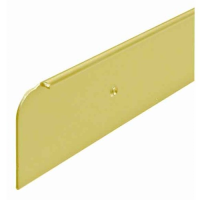 kitchen worktop end cap trim, 30mm high, matt gold aluminium