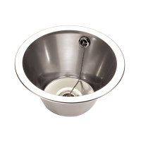 fin290r round inset bowl 340mm diameter stainless steel