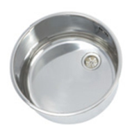 Catering round stainless steel sink bowl 360mm polished