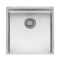 Reginox Elite New York 40×40 Large Stainless Steel Sink Cabinet Width 45 cm Flat Flush Mounting Base