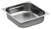 2/3 Gastronorm 200mm deep stainless steel food containers and pan