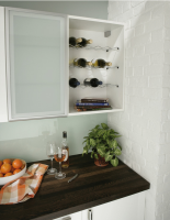 Wine Rack Single Shelf Chrome Wire for 600mm Cabinets