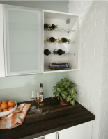 Wine Rack Single Shelf Chrome Wire for 400mm Cabinets