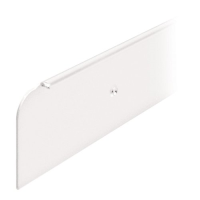 kitchen worktop end cap trim,40mm high, white aluminium