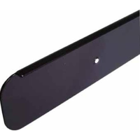 kitchen breakfast bar end cap trim,640mm x 40mm radius 6mm black