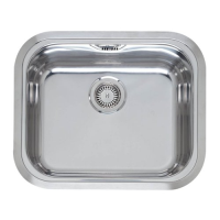 reginox Chicago rf315s regi-fit single bowl stainless steel intergrated sink