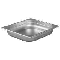 2/3 Gastronorm 65mm Deep stainless steel food containers and pan