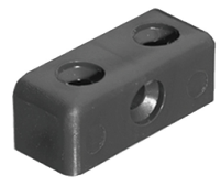 carcase modesty connector block knock down fittings brown